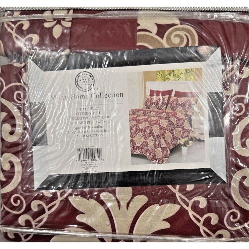 Hotel 5th AVE Premium Quality Bedding Milan Home Collection 6 PC Queen Sheet Set